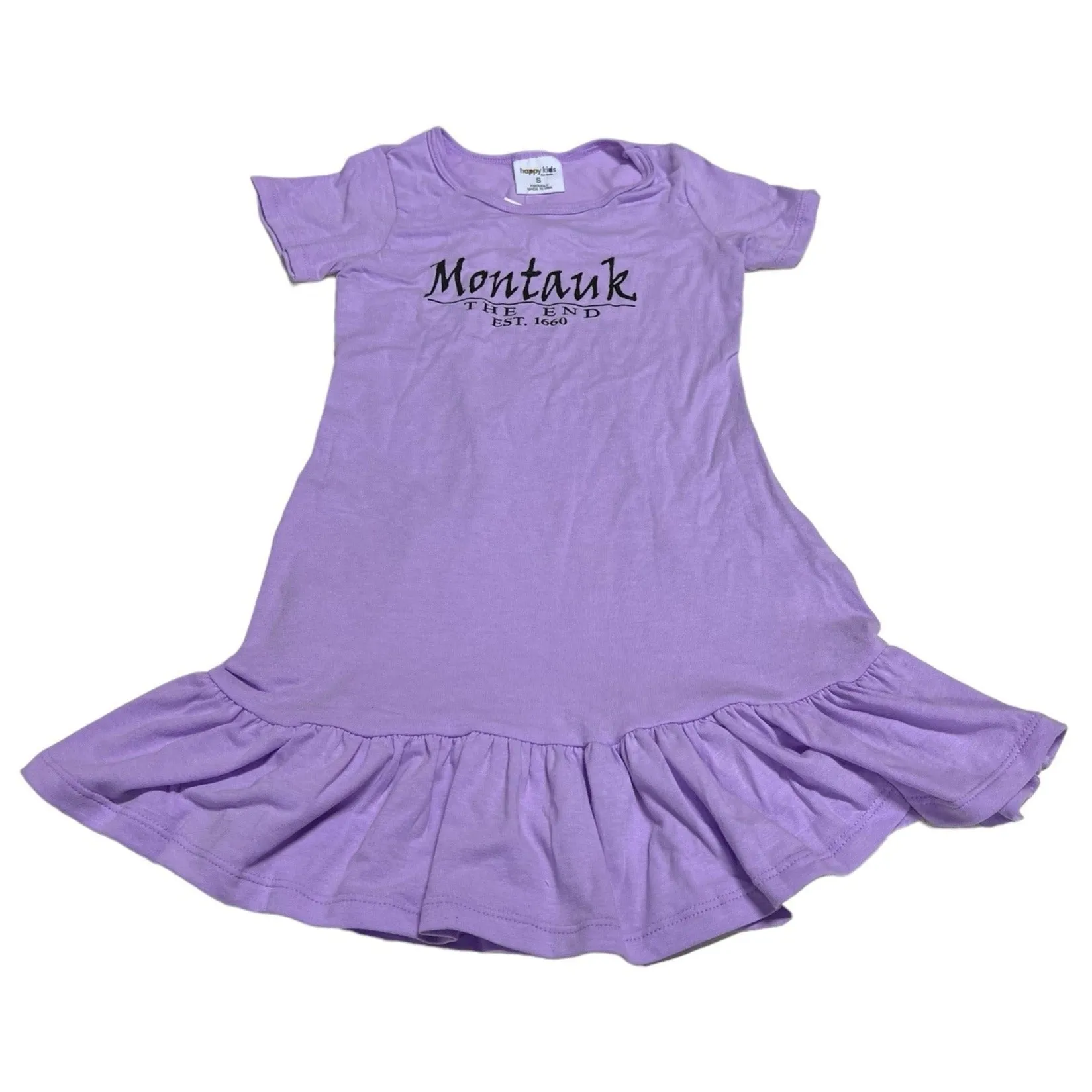 Youth Happy Kids Montauk The End Est 1660 Short Sleeve Sun Dress