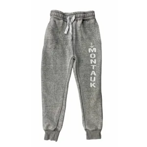 Youth Montauk Anchor Joggers with Drawstring and Pockets in Denim Charcoal