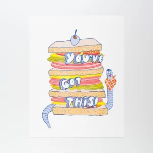 You've Got This! - Risograph Print