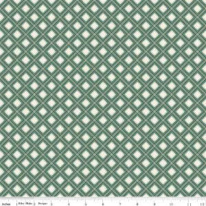 Yuletide Forest Plaid Sage Yardage by Katherine Lenius | Riley Blake Designs