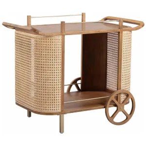 Yuma Natural Rattan Bar Cart