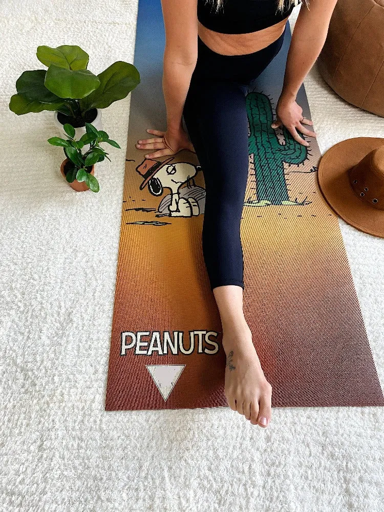 Yune Yoga Mat Peanuts Snoopy Spike Desert