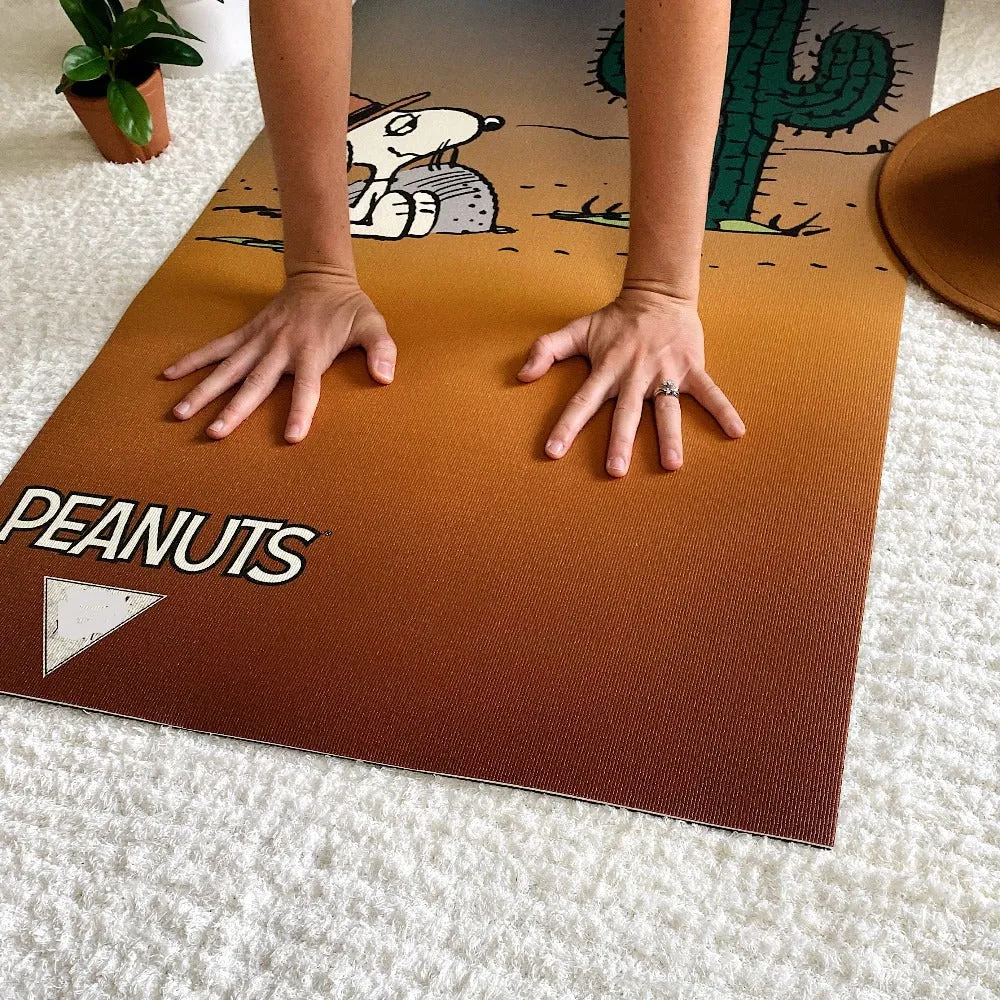 Yune Yoga Mat Peanuts Snoopy Spike Desert