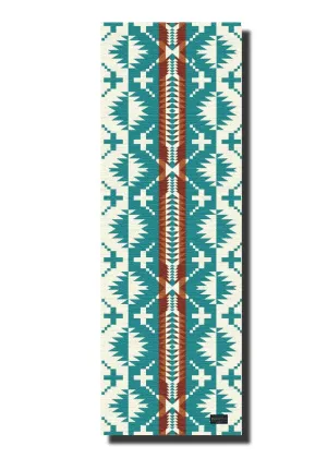 Yune Yoga Mat Pendleton Spider Rock Aqua Floor Pad