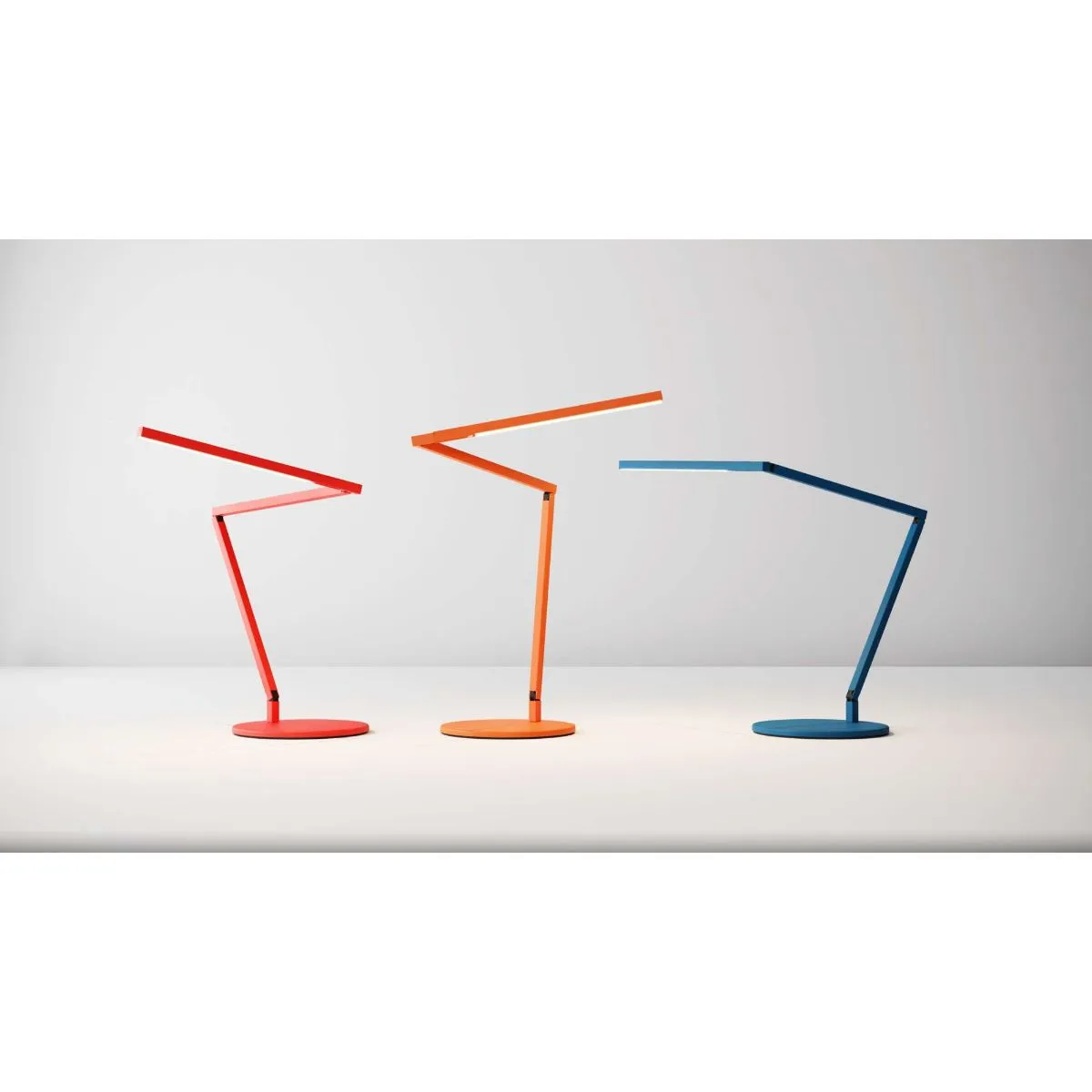 Z-Bar Mini Gen 4 Matte Red Modern Neutral LED Desk Lamp