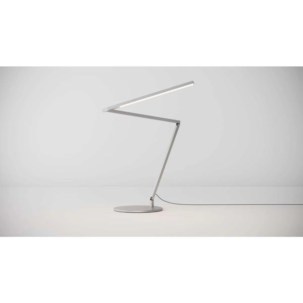 Z-Bar Pro Gen 4 Brushed Aluminum Modern LED Desk Lamp with USB Port