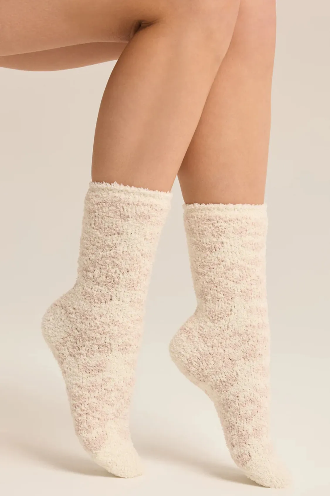 Z SUPPLY - 2-PACK FAIRISLE HEART SOCK CRYSTAL GREY