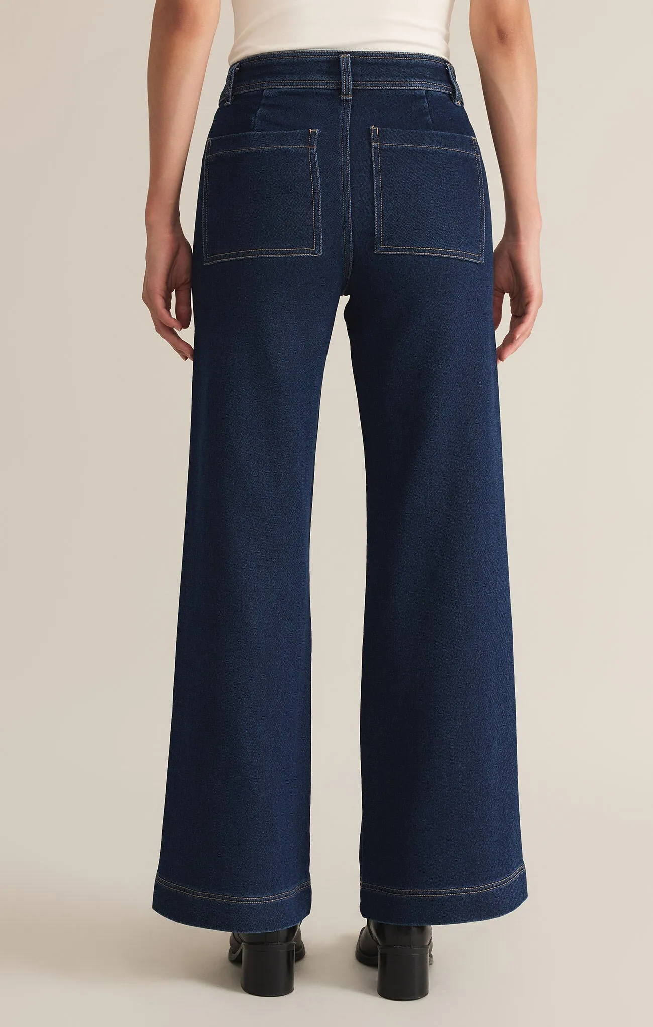 Z SUPPLY - RILYNN WIDE LEG DENIM TROUSER