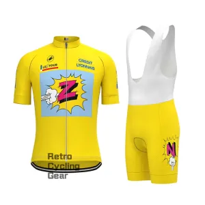 Z Yellow Retro Short Sleeve Cycling Kits