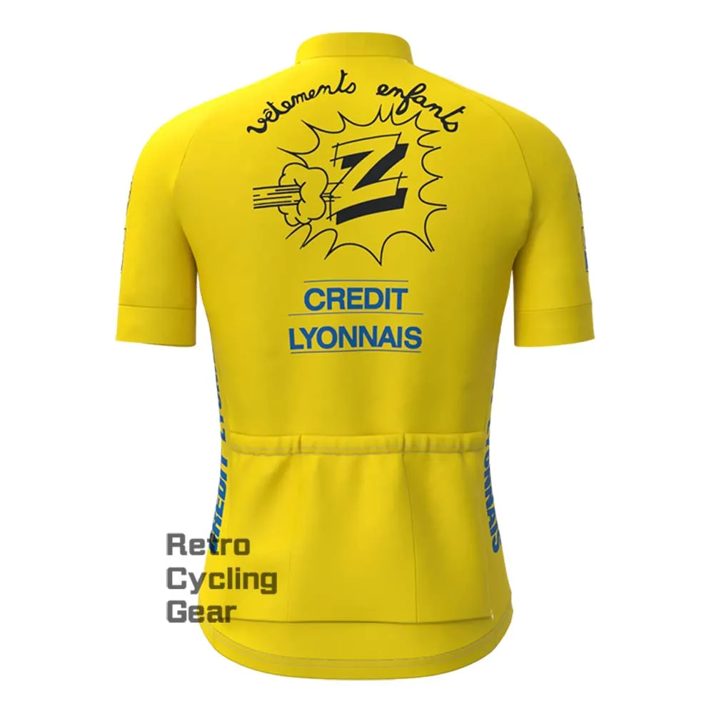 Z Yellow Retro Short Sleeve Cycling Kits