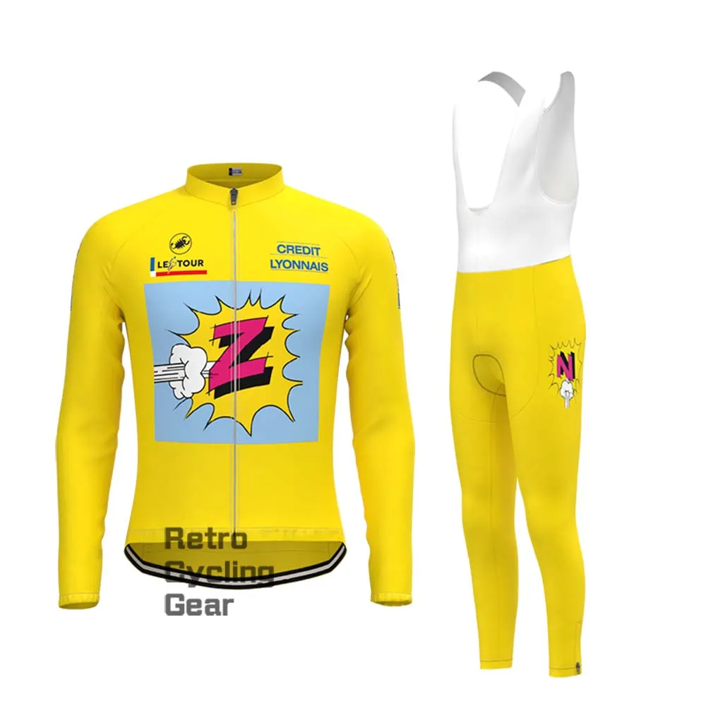 Z Yellow Retro Short Sleeve Cycling Kits