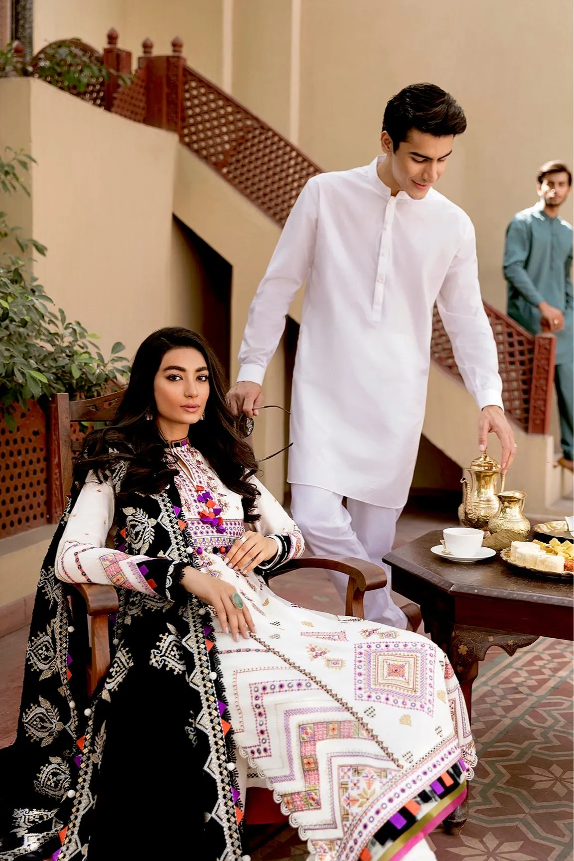 Zaha by Khadijah Shah Festive Lawn Collection 2021 – SANAYA (ZF21-04)