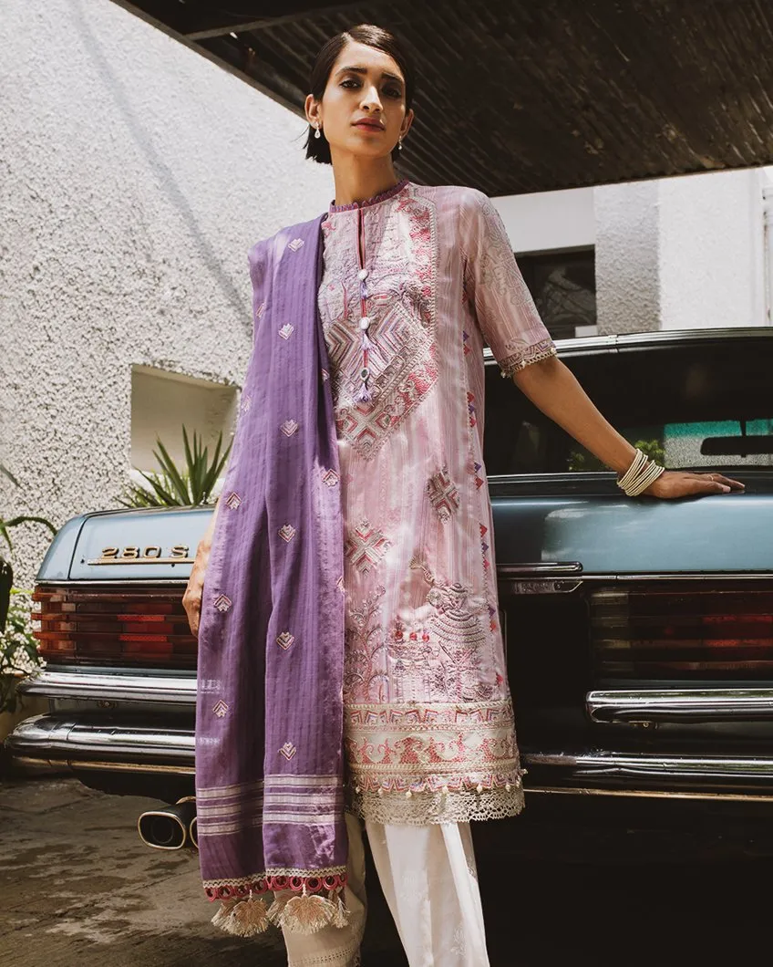 Zaha Chandni Festive Eid Lawn Collection 2019 – Qirat (ZF2-04)