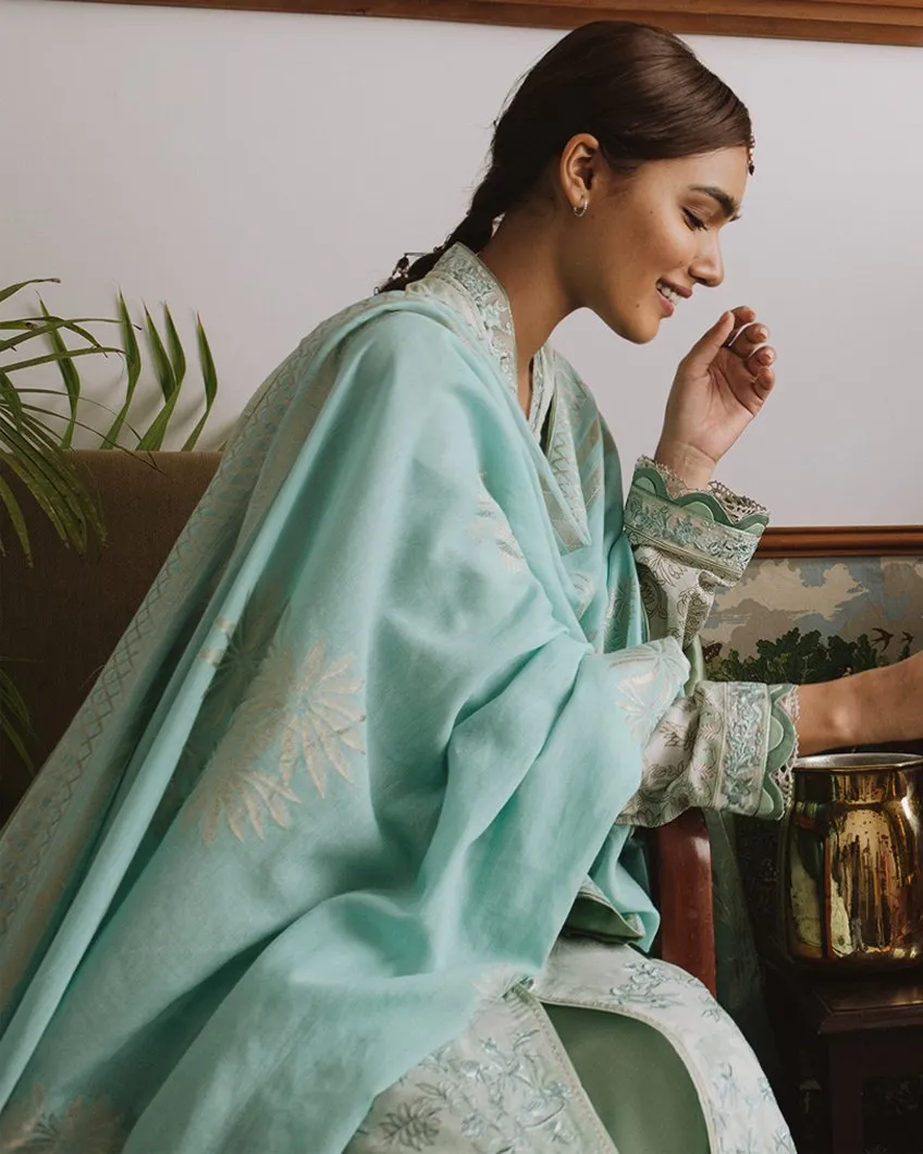 Zaha Chandni Festive Eid Lawn Collection 2019 – Ruksana (ZF2-02)