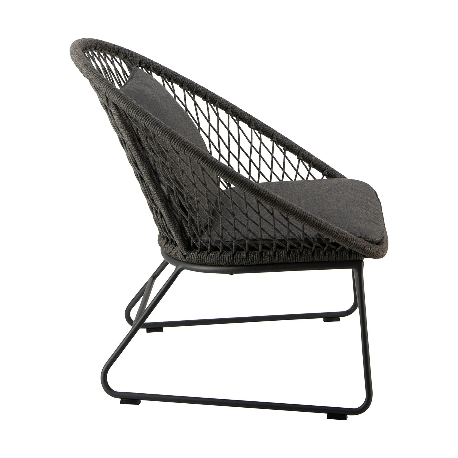 Zaha Cross Weave Lounge Chair (Agora® Cushions)