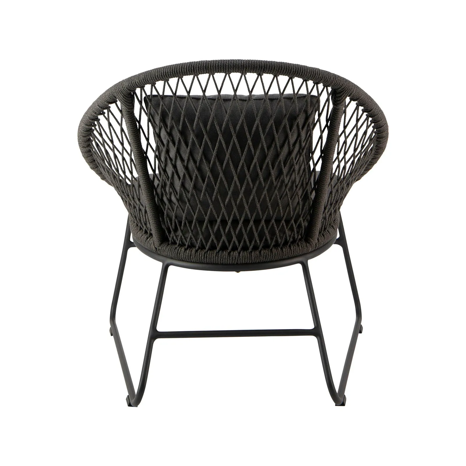 Zaha Cross Weave Lounge Chair (Agora® Cushions)