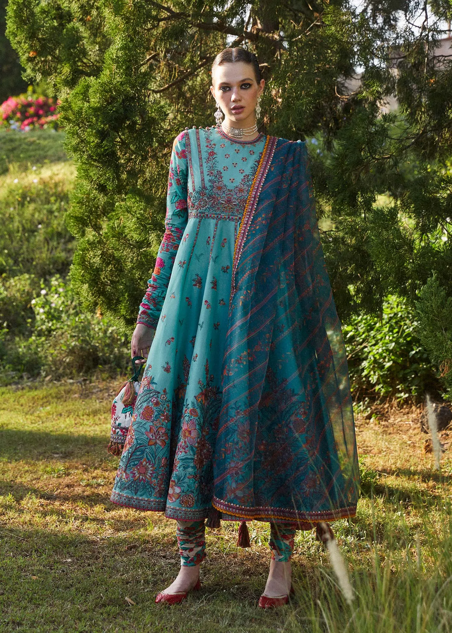 Zaiba Eid Stitched Lawn '24 - Jheel