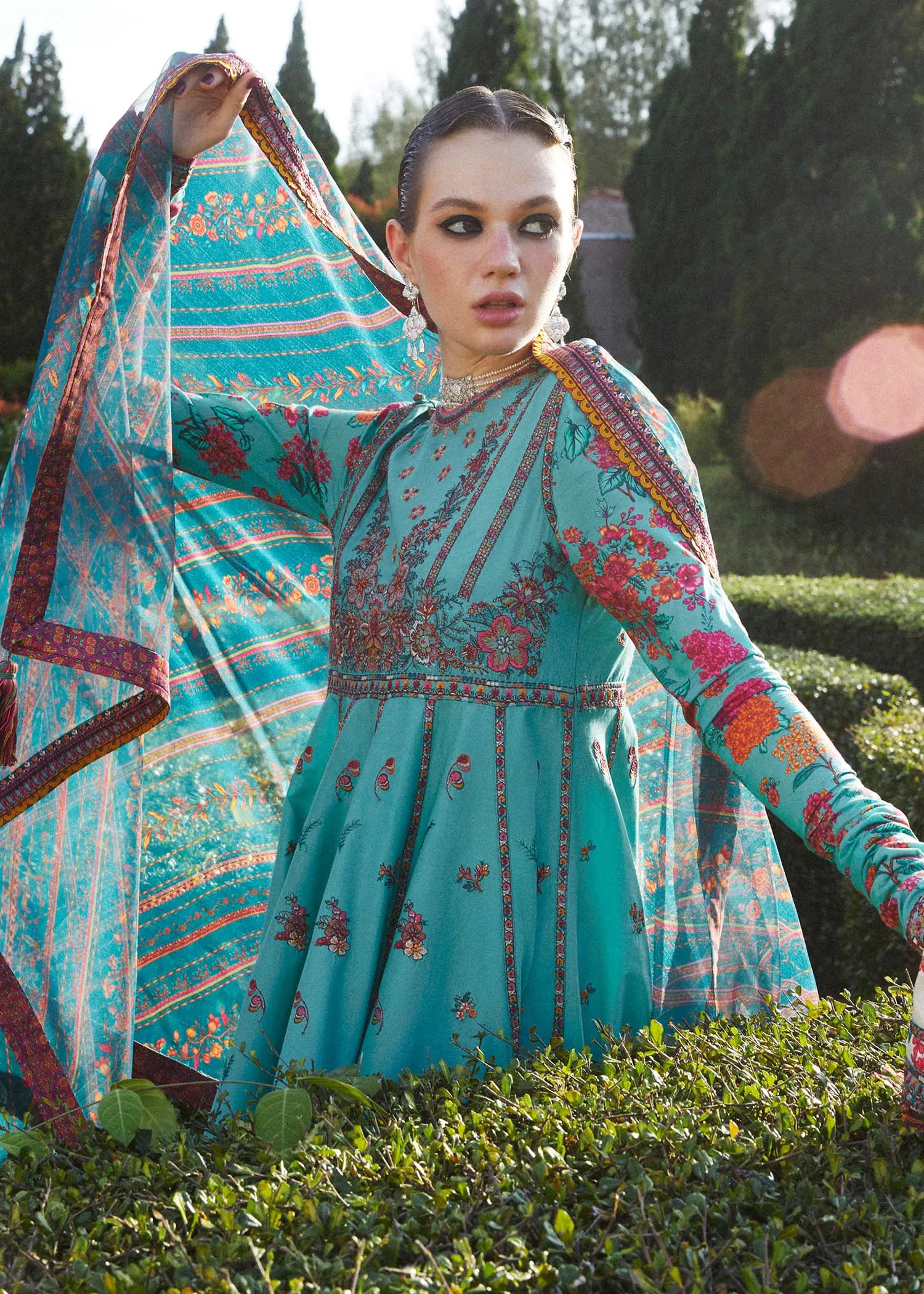 Zaiba Eid Stitched Lawn '24 - Jheel