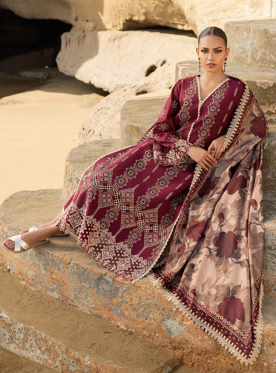 Zainab Chottani Chikankari Luxury Lawn Collection 2024 – Aysel - 1B