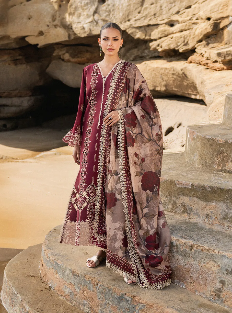 Zainab Chottani Chikankari Luxury Lawn Collection 2024 – Aysel - 1B