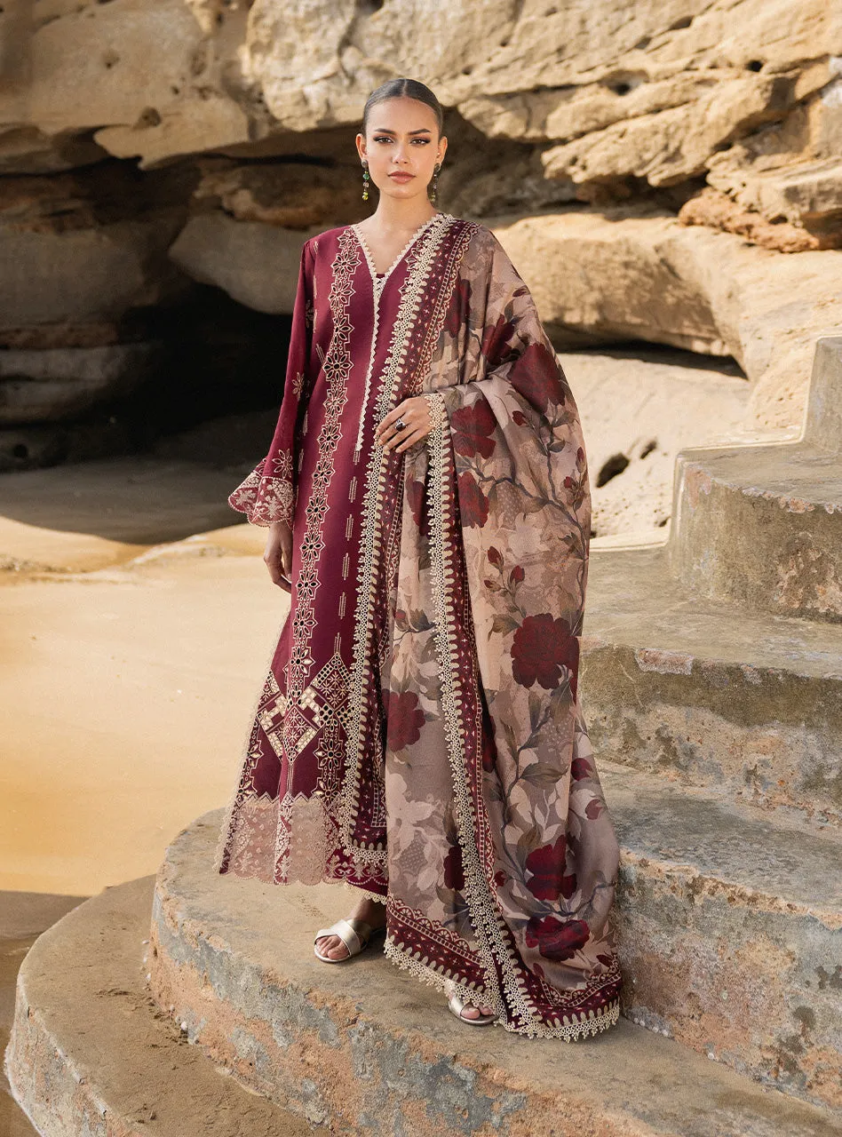 Zainab Chottani Chikankari Luxury Lawn Collection 2024 – Aysel - 1B