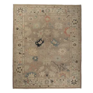 Zameen Multicolored Traditional Wool Rug - 8'4" x 9'10"