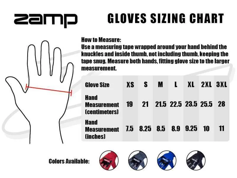 Zamp ZR-50 Race Glove - Black