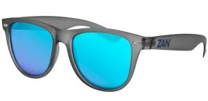 ZANheadgear Minty Matte Gray Frame, Smoked Blue Mirror Lens EZMT03