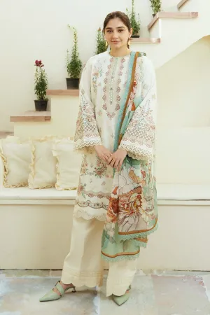 Zara Shahjahan X Durefishan · Coco Lawn Eid Edit 2024 – IVORY-D10