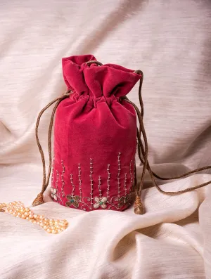 Zardozi and Resham Embroidered Evening Potli Bags