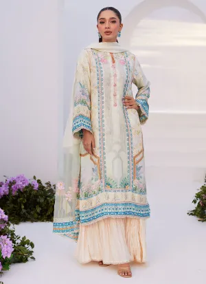 Zaza Prints '24 - Turkish Aqua Shirt And Dupatta