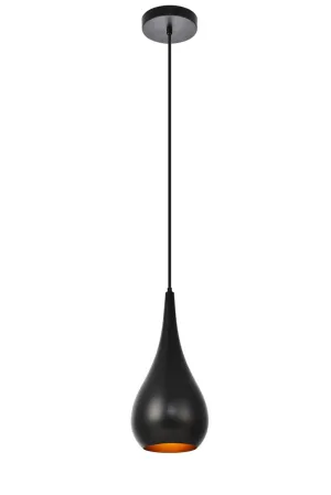 ZC121-LDPD2002 - Living District: Nora Collection Pendant D7.5in H18in Lt:1 Black finish