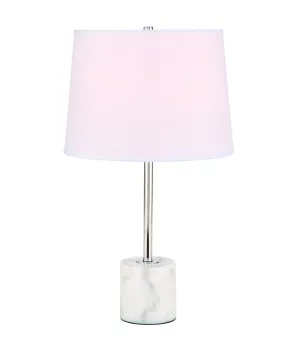 ZC121-TL3039PN - Regency Decor: Kira 1 light Polished Nickel Table Lamp