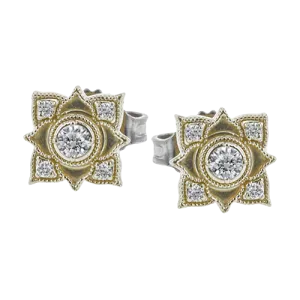 ZE696 Earring in 14k Gold with Diamonds