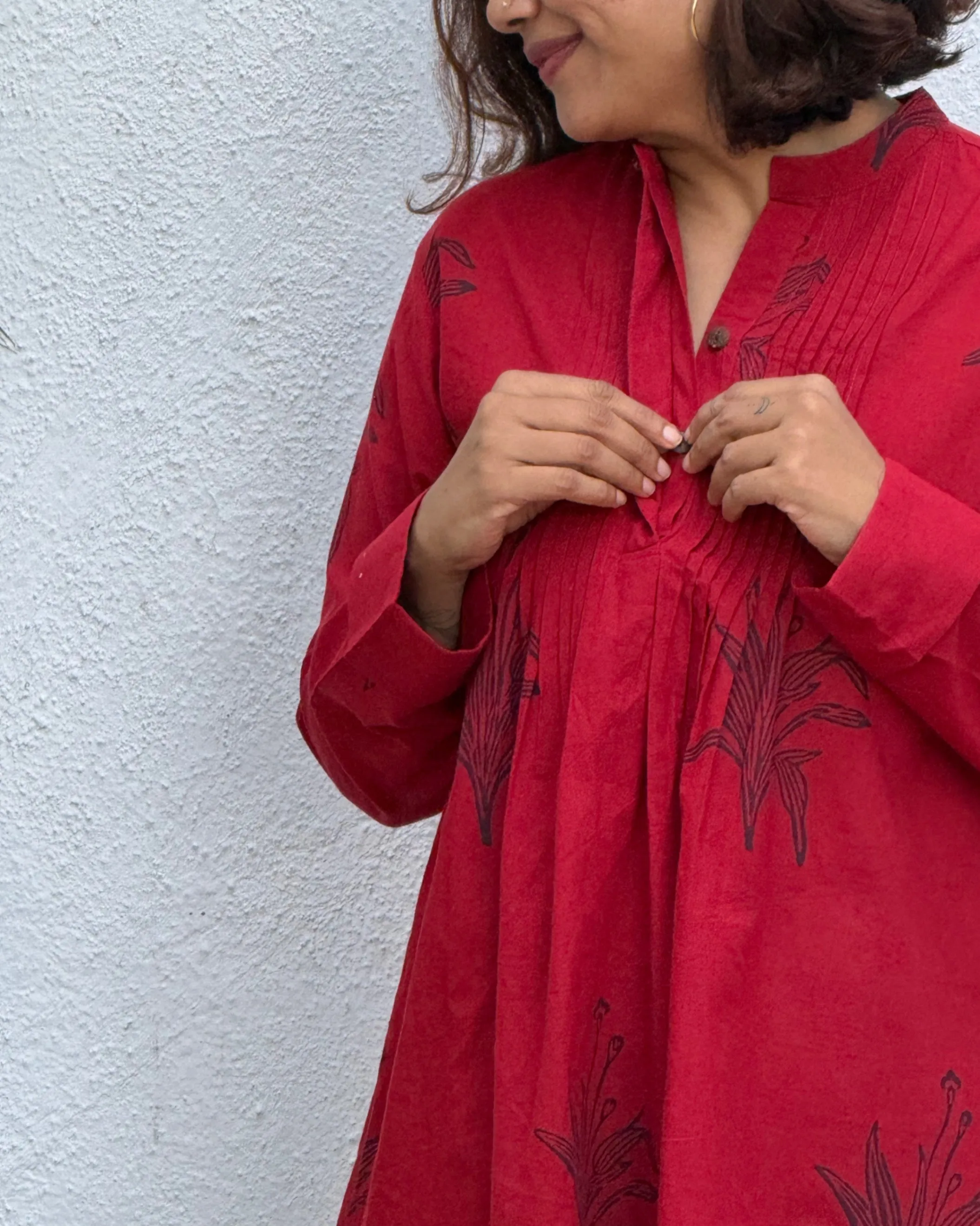 Zebaish Block Printed Cotton Kurti