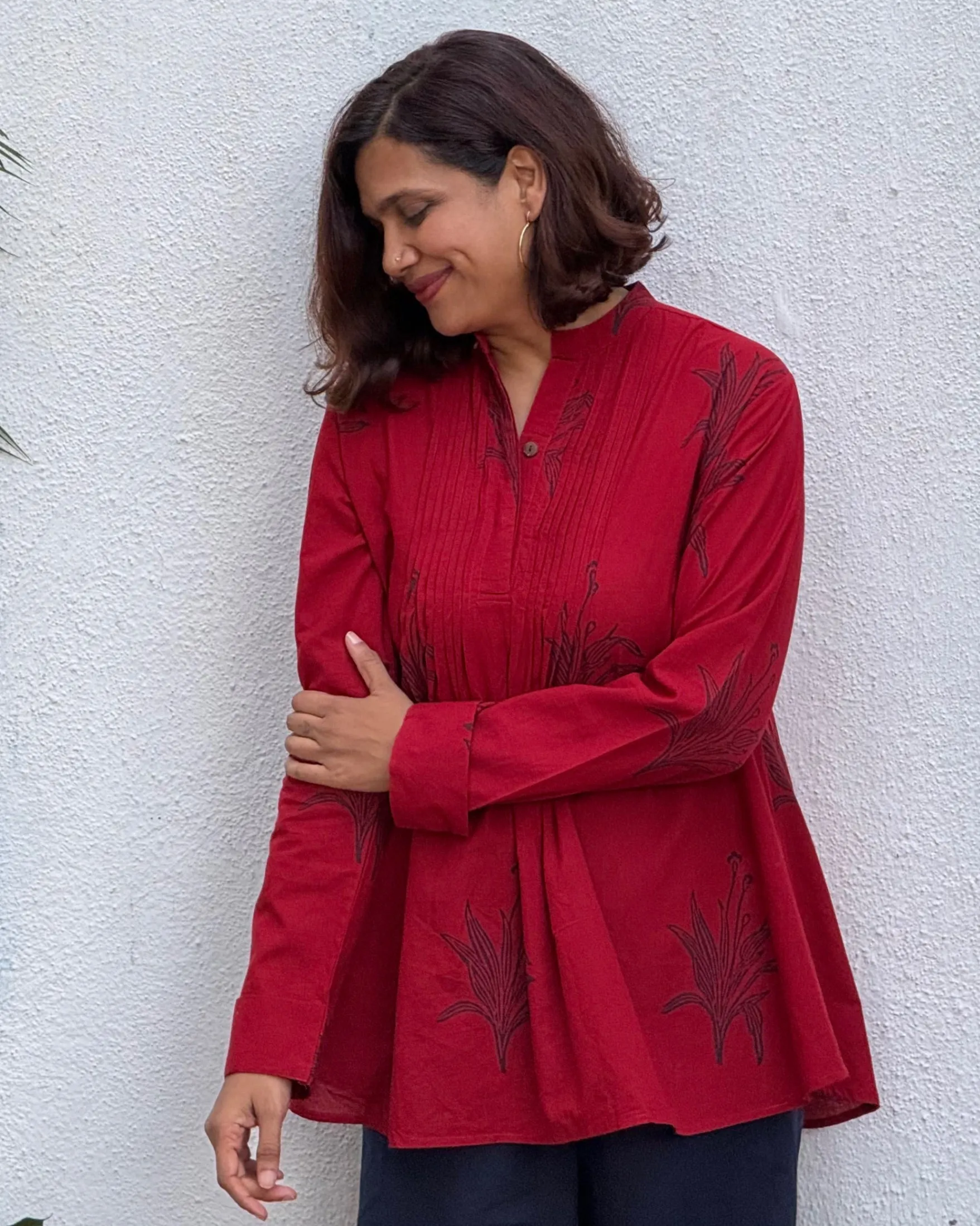 Zebaish Block Printed Cotton Kurti