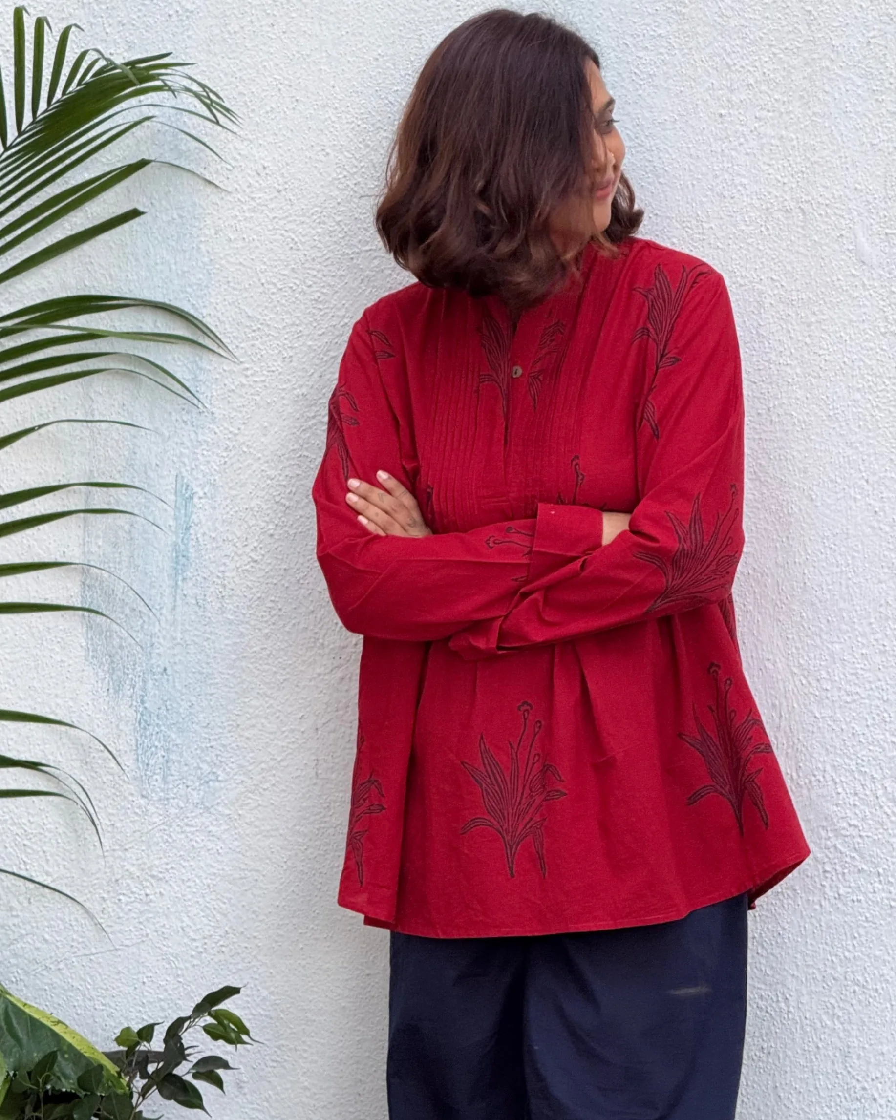 Zebaish Block Printed Cotton Kurti