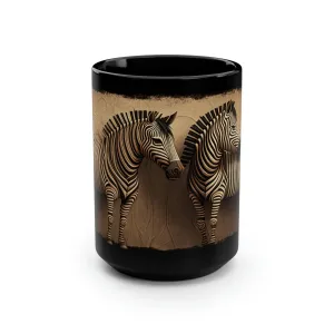 Zebra Pair - 15 oz Coffee Mug - Zebra Mug, Zebra Coffee Mug, Zebra Gift, Zebra Gifts, Zebra Coffee Mug, Zebra Lover Gift, Zebra Lover Gifts, Safari Gift