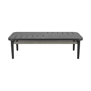 Zella - Rectangular Coffee Table - Charcoal / Light Gray