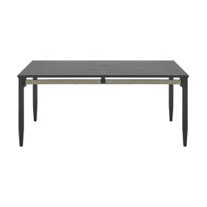 Zella - Rectangular Dining Table - Charcoal / Light Gray