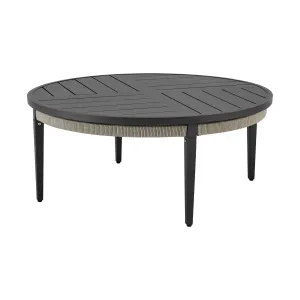 Zella - Round Coffee Table - Charcoal / Light Gray