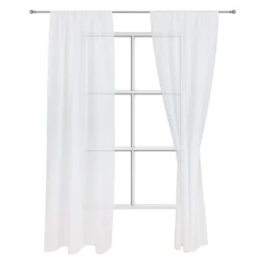 Zelva Curtain Set [Natural white]