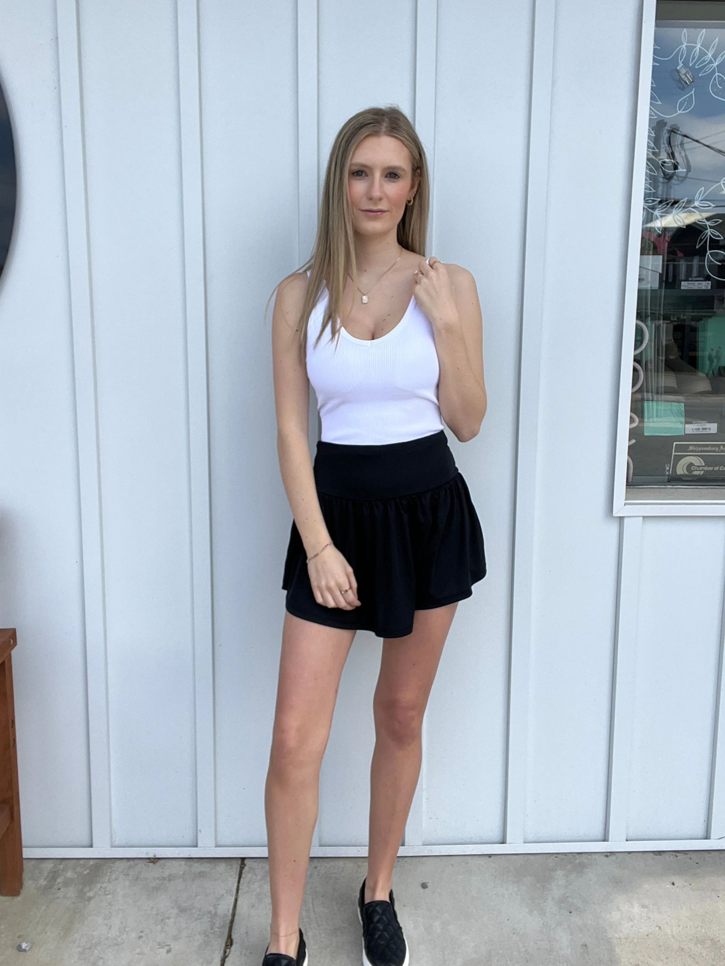 Zenana Tennis Skirt with Shorts