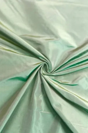 Zephyr Green Taffeta Silk Fabric