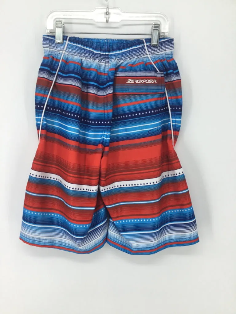 Zero Xposur Child Size 10 Red Stripe Swimwear - boys