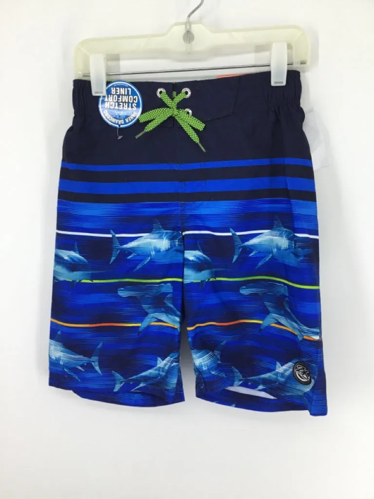 Zero Xposur Child Size 8 Blue Sharks Swimwear - boys