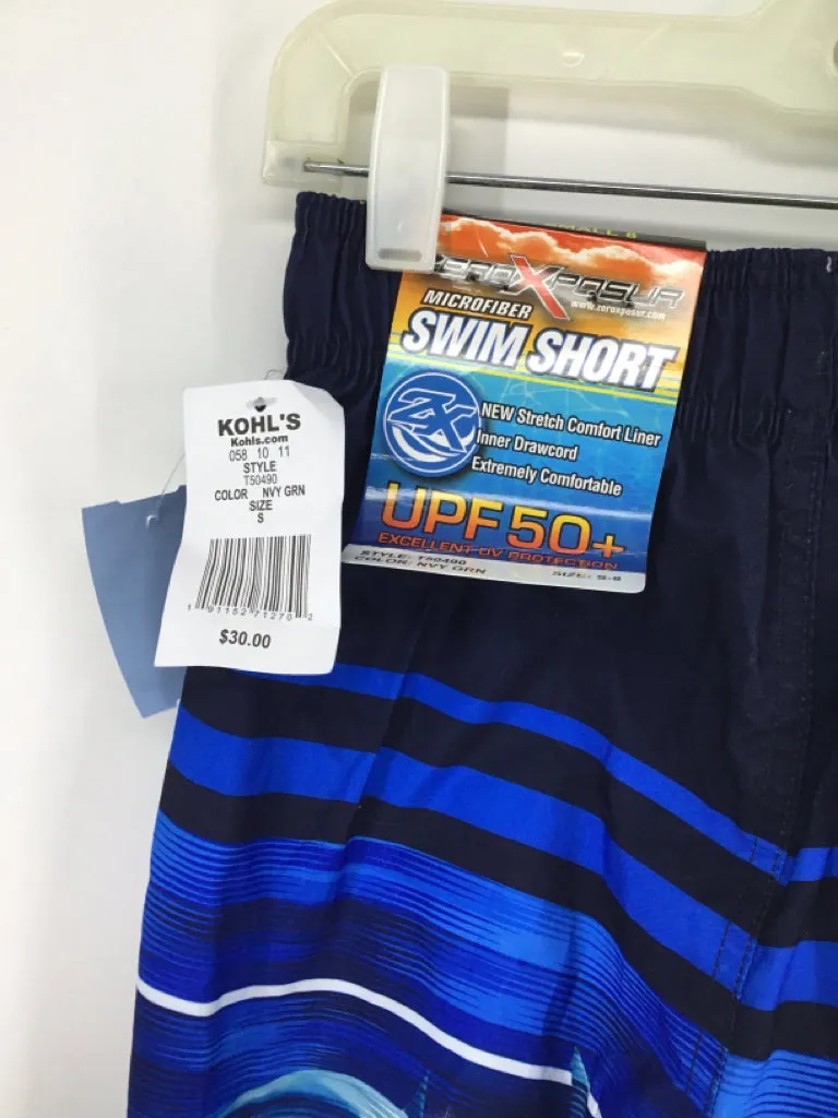 Zero Xposur Child Size 8 Blue Sharks Swimwear - boys