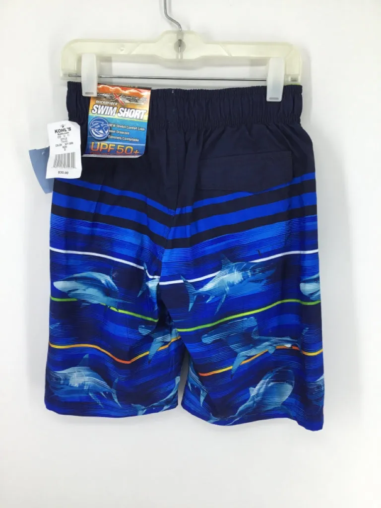 Zero Xposur Child Size 8 Blue Sharks Swimwear - boys