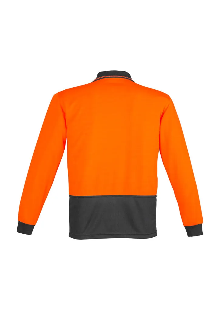 ZH232 Syzmik Hi Vis Basic Spliced Long Sleeve Polo - Seconds