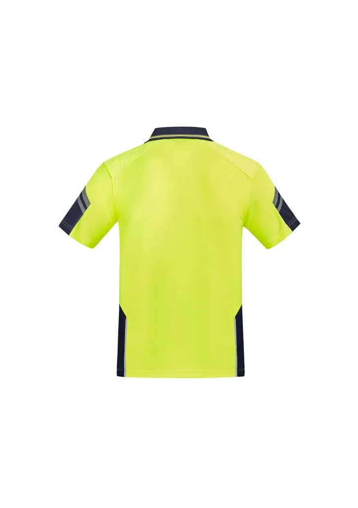 ZH465 Syzmik Mens Reinforced Hi Vis Squad S/S Polo